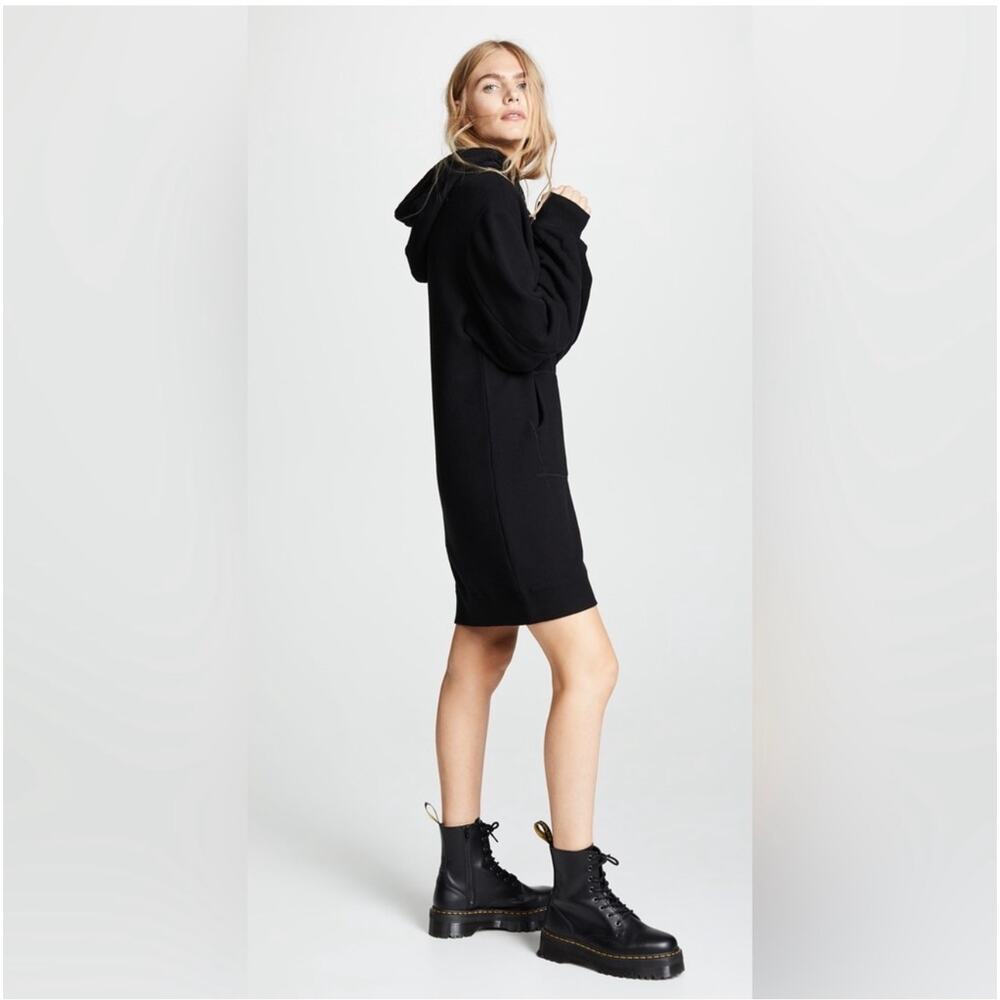 R13 hoodie dress black Large Japanese fabric - Picture 3 of 9